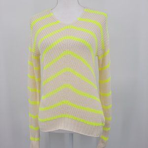 Freshman 1996 Striped Retro Loose Knit Sweater